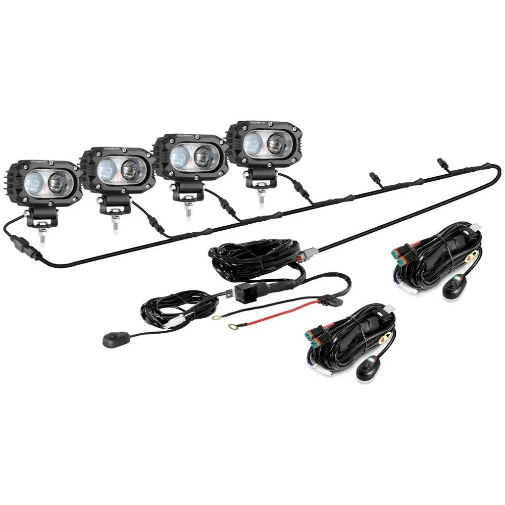 Auxbeam R4 Series 4 Inch 60W Spot Beam LED Pods Light White Driving Light
