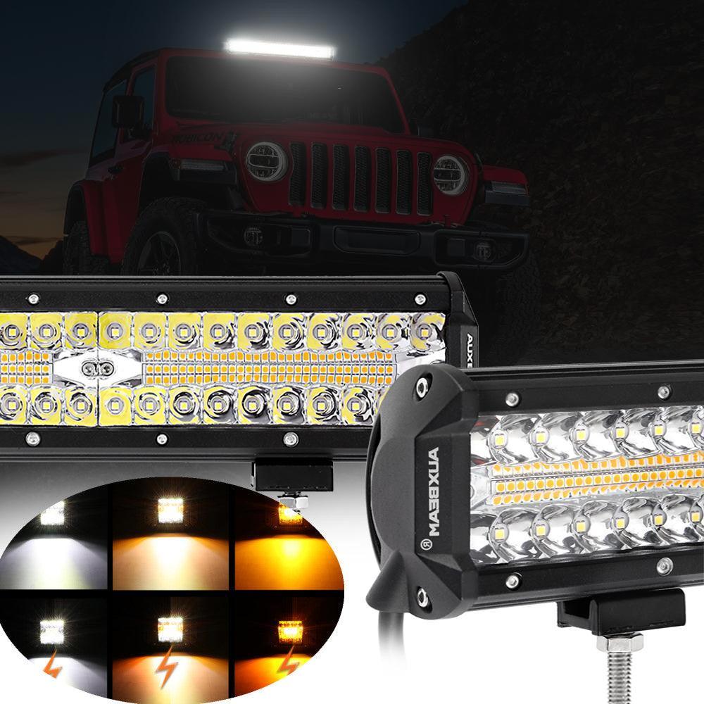 Auxbeam Series 3 Inch/4Inch/7Inch/12Inch/20Inch White&Amber LED Light Bar
