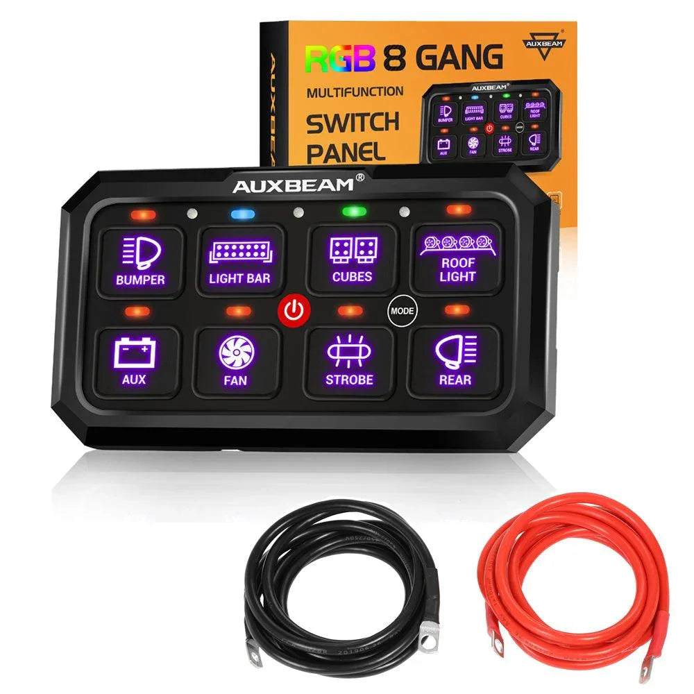 Auxbeam RGB Series 4/6/8/12 Gang LED Switch Panel