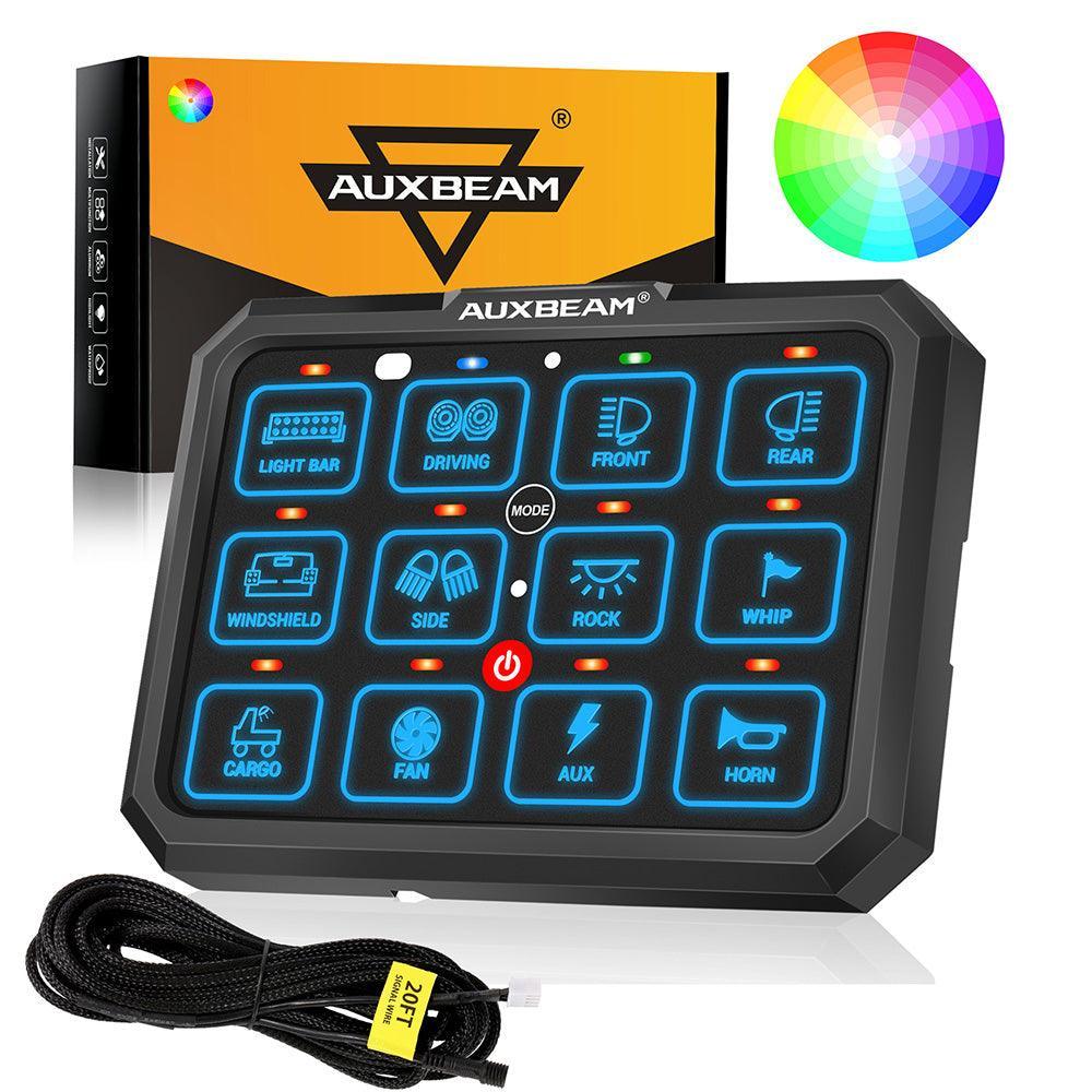 Auxbeam RGB Series 12 Gang (RB120) RGB Switch Panel