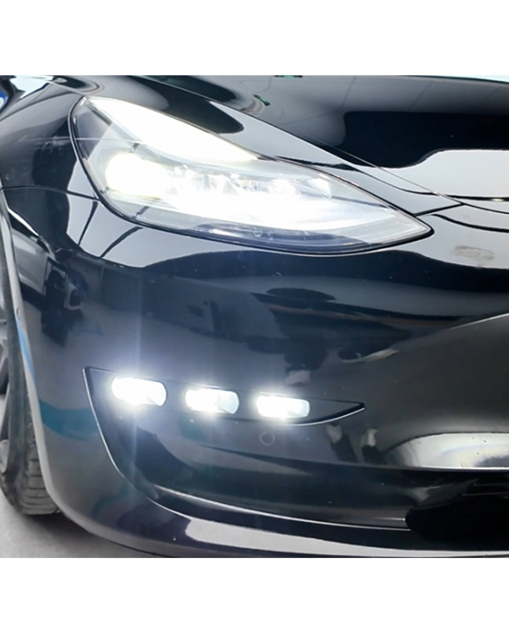 Auxbeam LED Fog Light Assembly for 2021-2024 Tesla Model Y