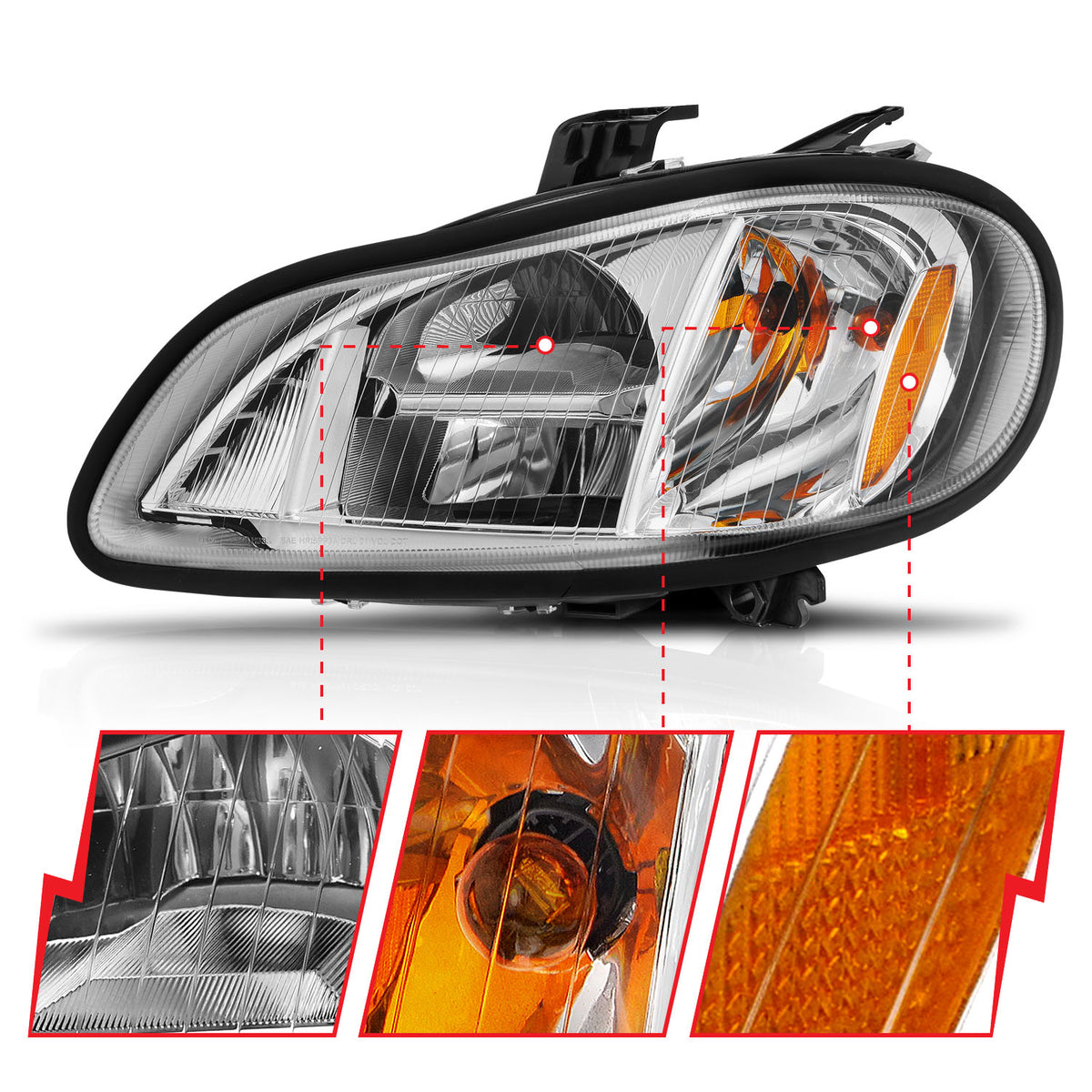 2005-2014 Freightliner M2 LED Commercial Truck Headlight
