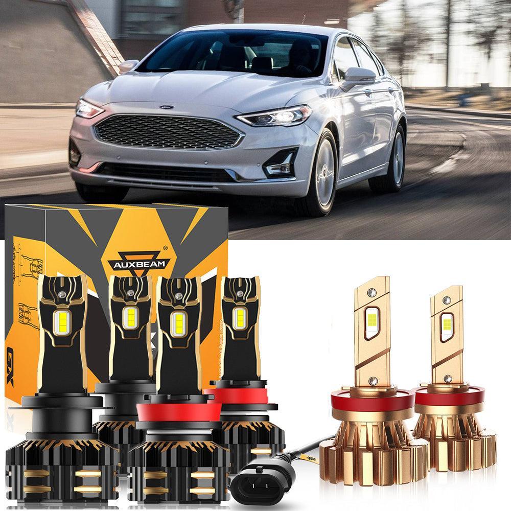 Auxbeam LED Headlight Bulbs Bundle for 2006-2017 Ford Fusion H7 H11