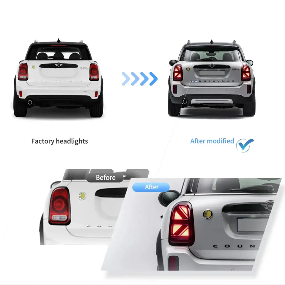 Vland LED Tail Lights Assembly for 2017-2023 BMW Mini Countryman F60