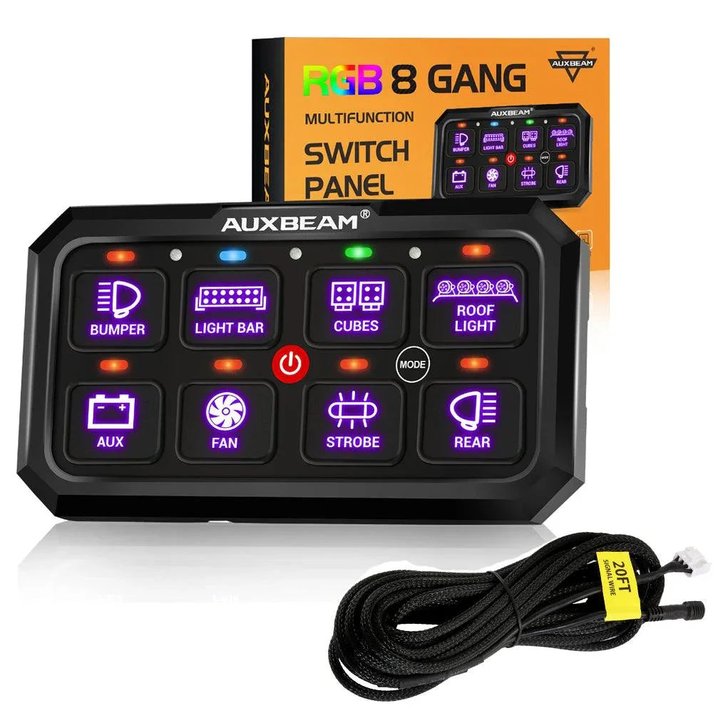 Auxbeam RGB Series 4/6/8/12 Gang LED Switch Panel