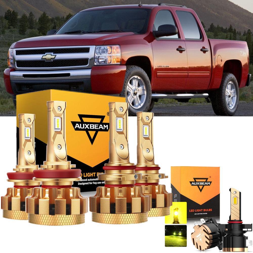 Auxbeam F-16 Plus Series LED High/Low Beam Bulb Bundle for 2007-2015 Chevrolet