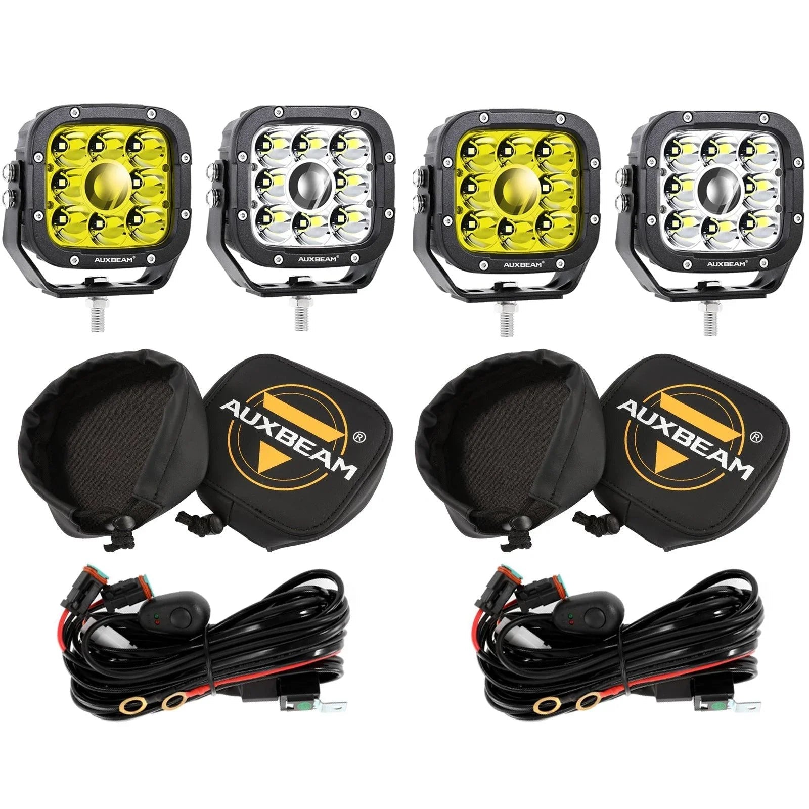 5 Inch 110W White/Amber Spot Light LED Driving Lights for Toyota Tacoma