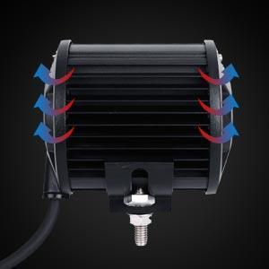 Auxbeam 4 inch LED Pod Lights&Double-layer Pillar Mounting Bracket for 14-21
