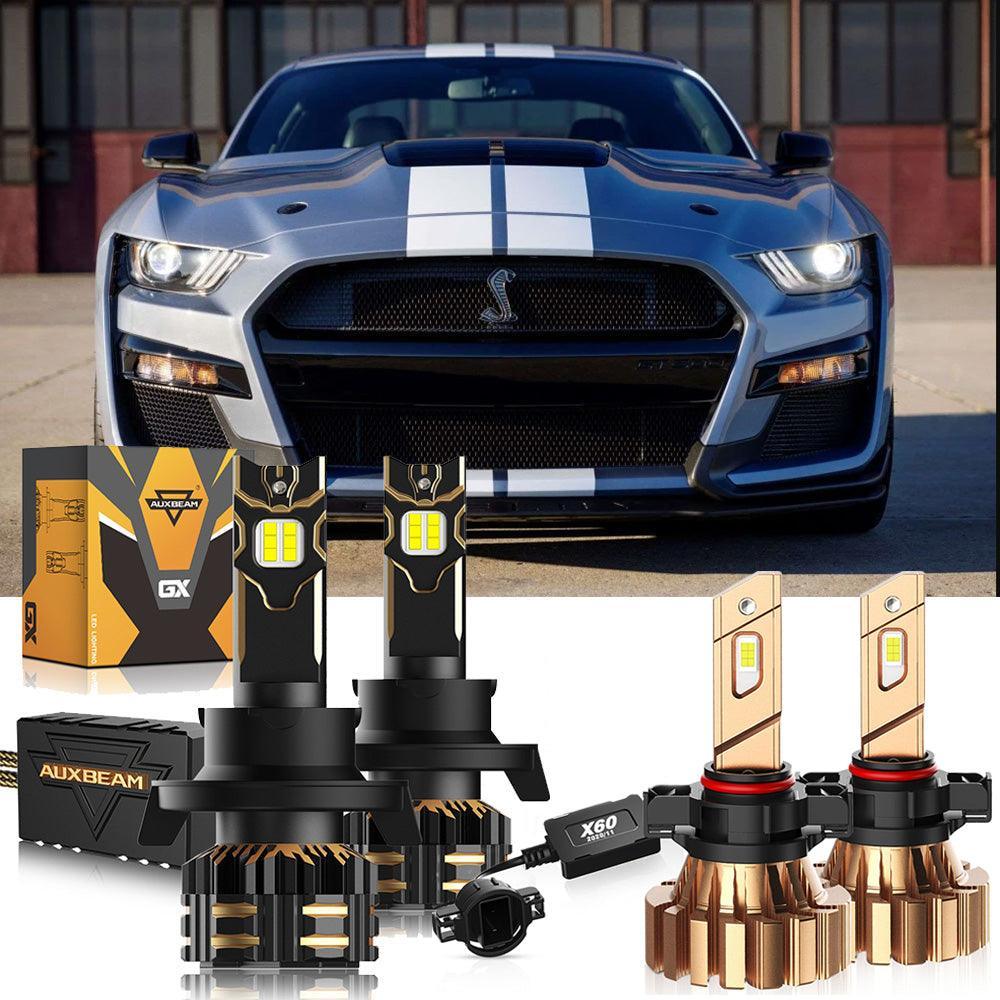 Auxbeam LED Headlight Bulbs for 2007-2012 Ford Mustang Shelby GT500 H13
