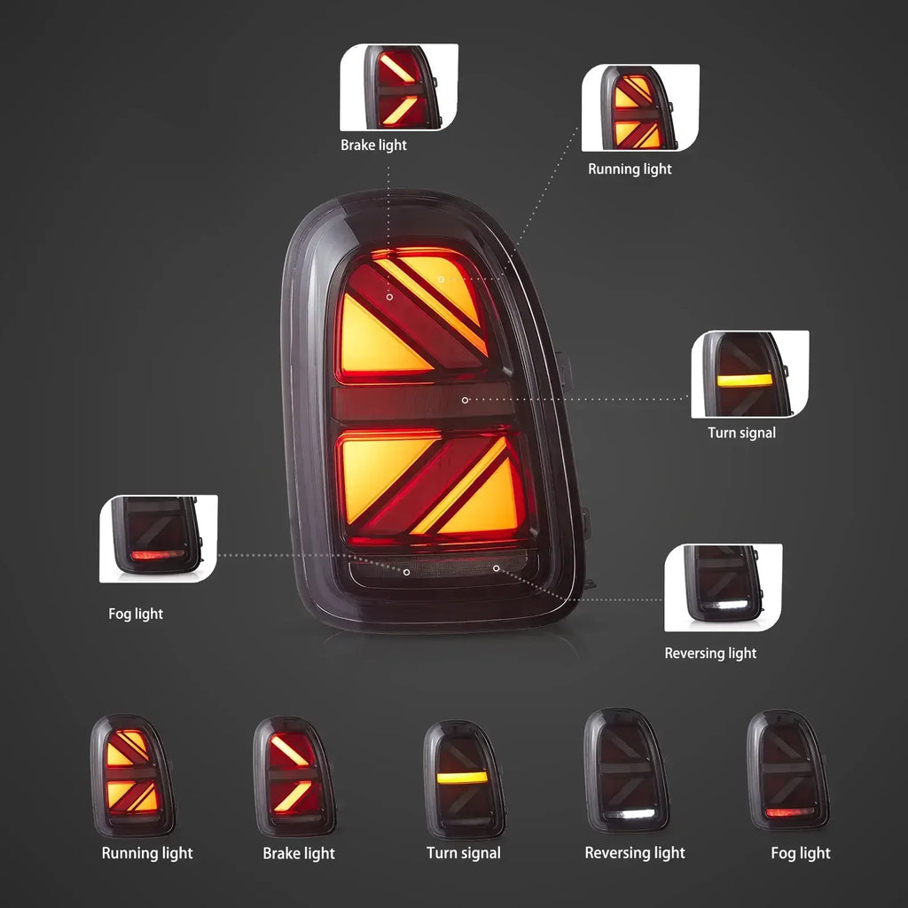 Vland LED Tail Lights Assembly for 2017-2023 BMW Mini Countryman F60