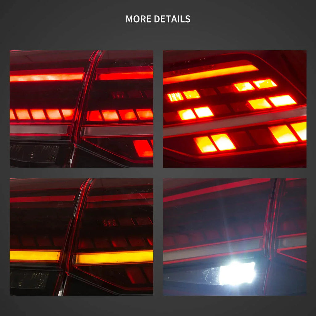 Vland LED Tail Light Assembly for 2013-2021 Volkswagen Golf MK7 MK7.5 Hatchback