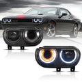 Vland LED Headlight Assembly for 2008-2014 Dodge Challenger 3rd Gen Pre-Facelift