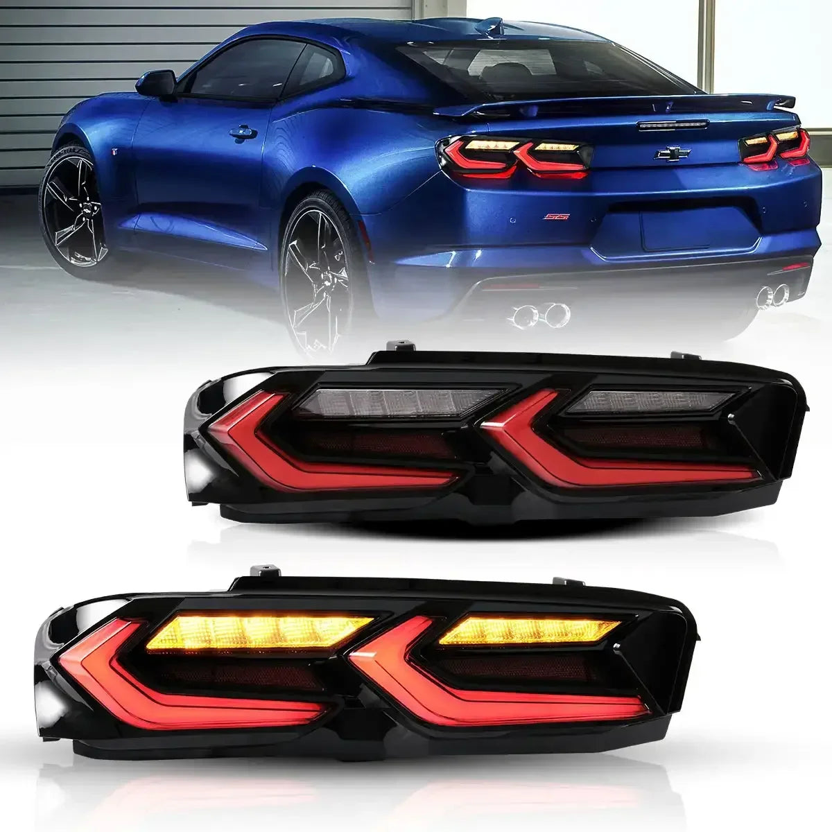 Vland LED Tail Light Assembly for 2019-2024 Chevrolet Camaro