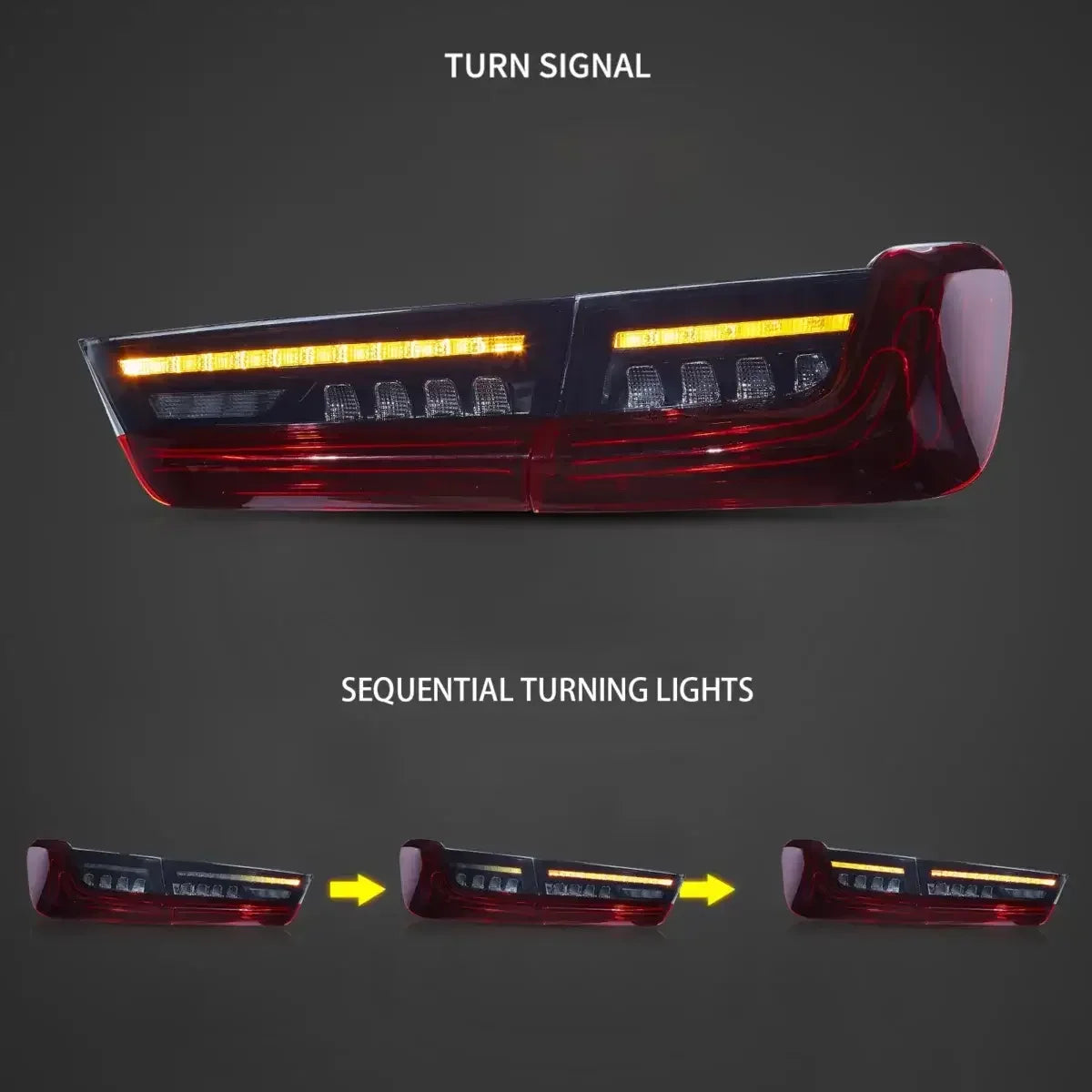 Vland LED Laser Tail Lights Assembly CSL Style for 2019-UP BMW 3-Series G20/G80