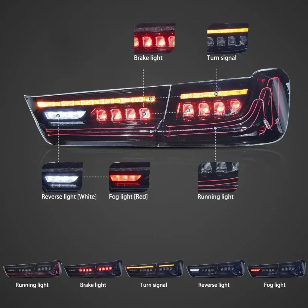 Vland LED Laser Tail Lights Assembly CSL Style for 2019-UP BMW 3-Series G20/G80