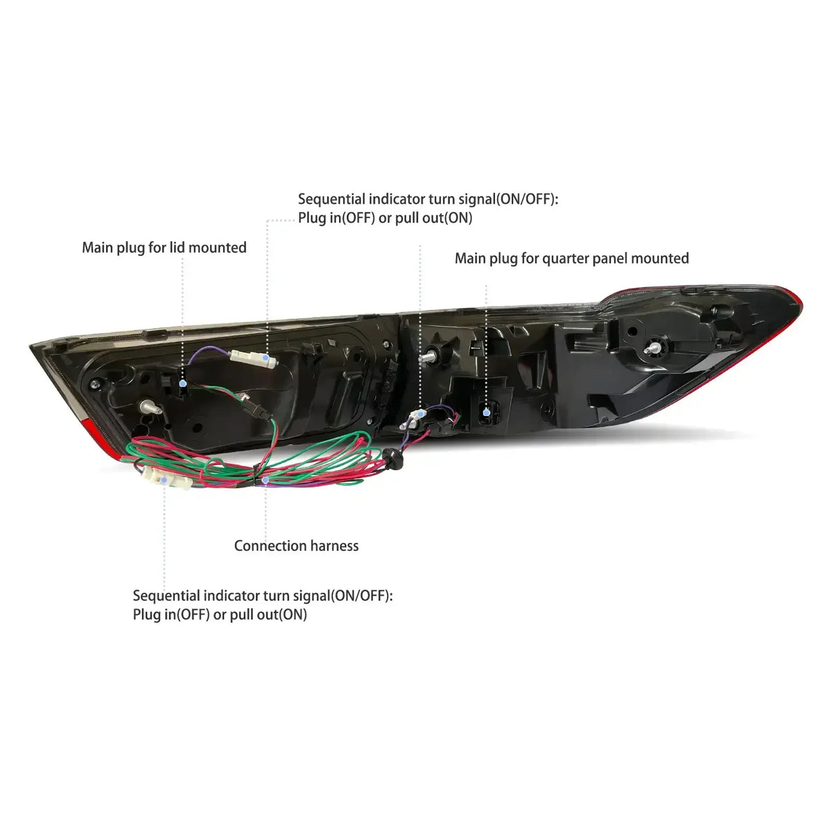 Vland LED Laser Tail Lights Assembly CSL Style for 2019-UP BMW 3-Series G20/G80