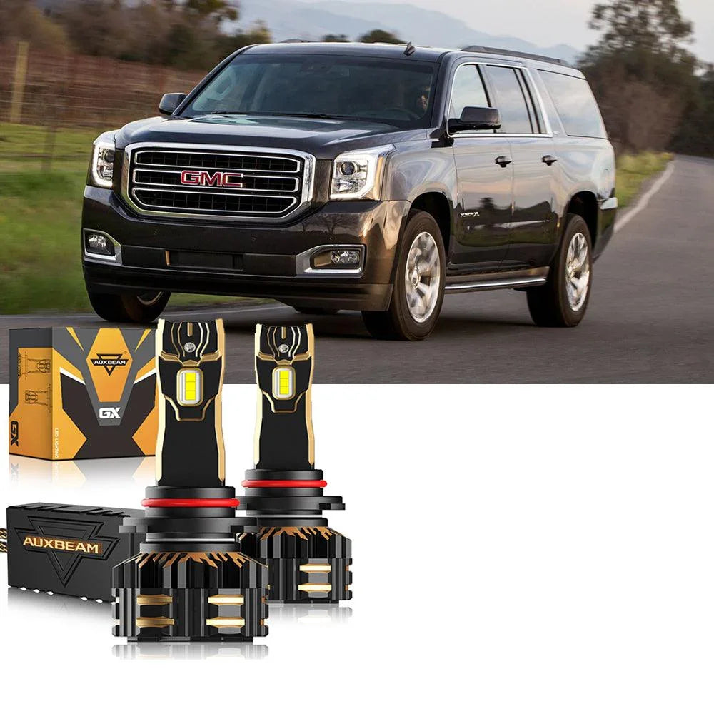 Auxbeam LED Headlight Bulbs Bundle for 2017-2018 GMC Yukon XL HID 9005 D3S