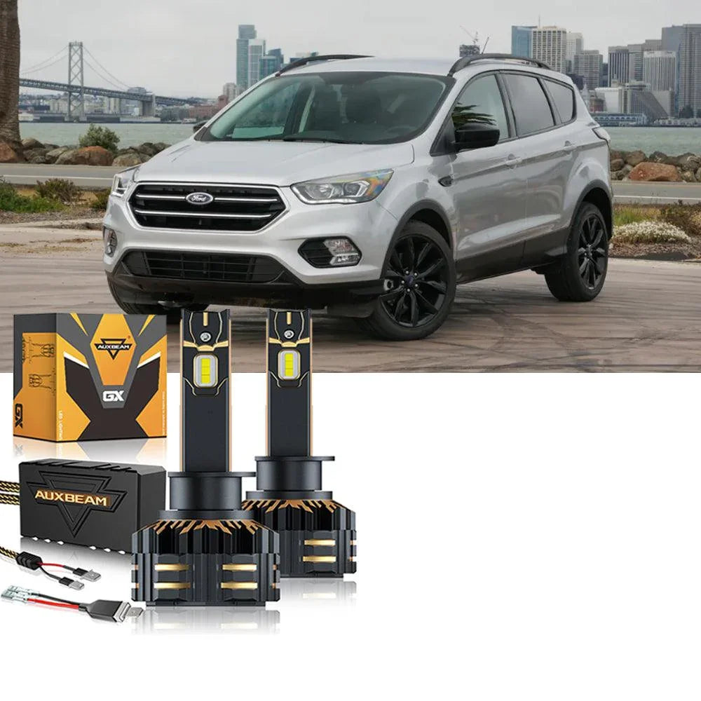 Auxbeam LED Headlight Bulbs Bundle for 2017 Ford Escape H1 D3S