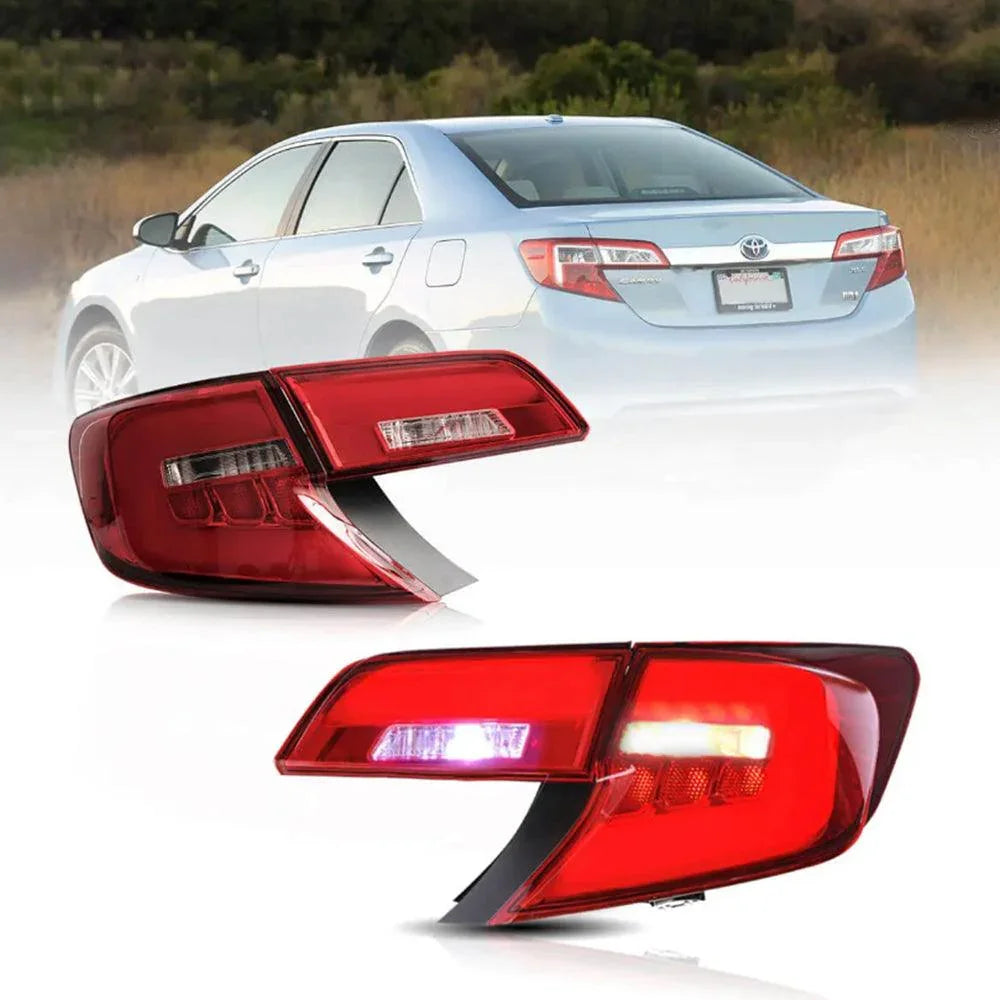 Vland LED Tail Lights Assembly for 2012-2014 Toyota Camry XV50 Regular Models