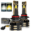 Auxbeam 9012/HIR2 LED Headlight Bulbs 110W GX Bi-Color Series High Power