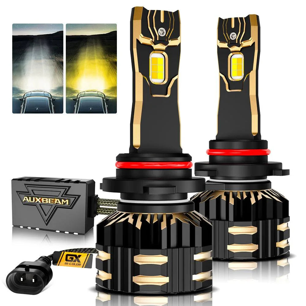 Auxbeam 9012/HIR2 LED Headlight Bulbs 110W GX Bi-Color Series High Power