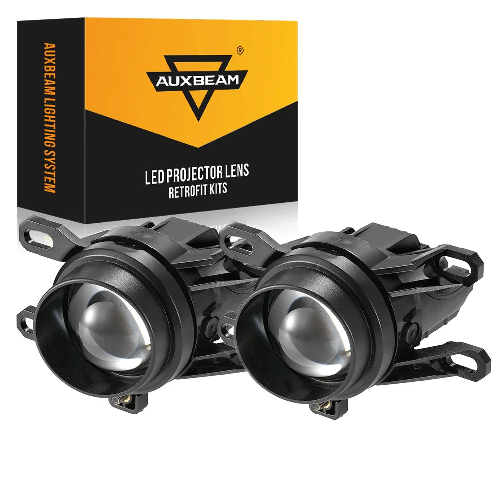 Auxbeam 2 Inch 70W Bi-LED Projector Lens Fog Light 6000K HD Lens for Toyota