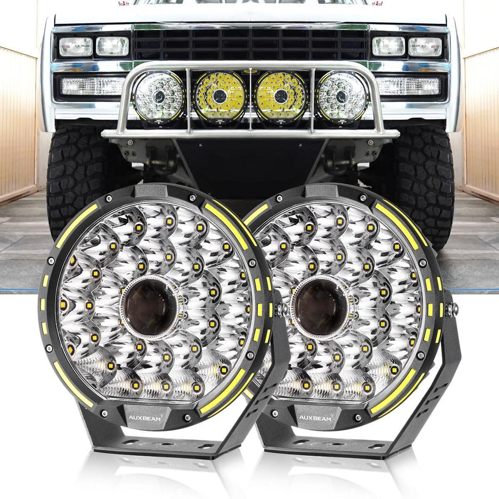 9 INCH 270W 37776LM 360-PRO Series Custom Lens Offroad LED Driving Lights for Chevrolet