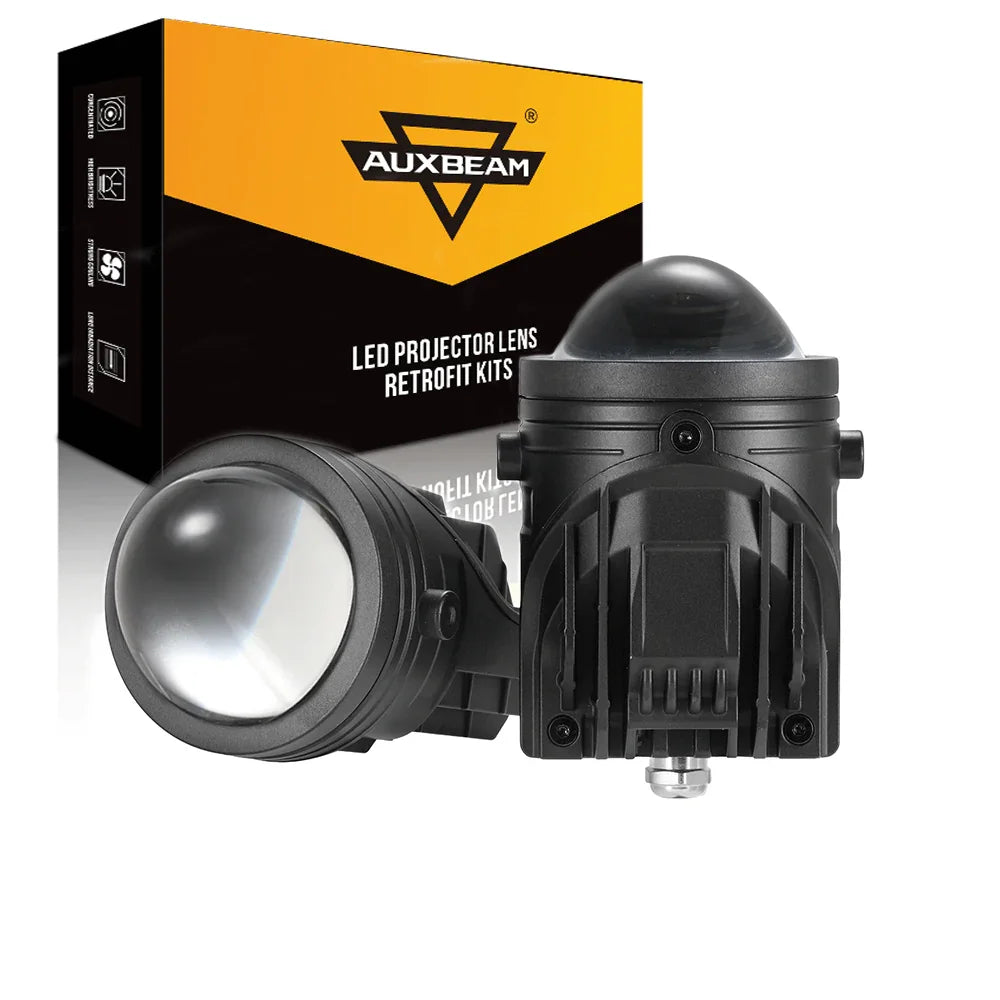 Auxbeam 2 Inch 70W Bi-LED Projector Lens Fog Light 6000K HD Lens for Toyota