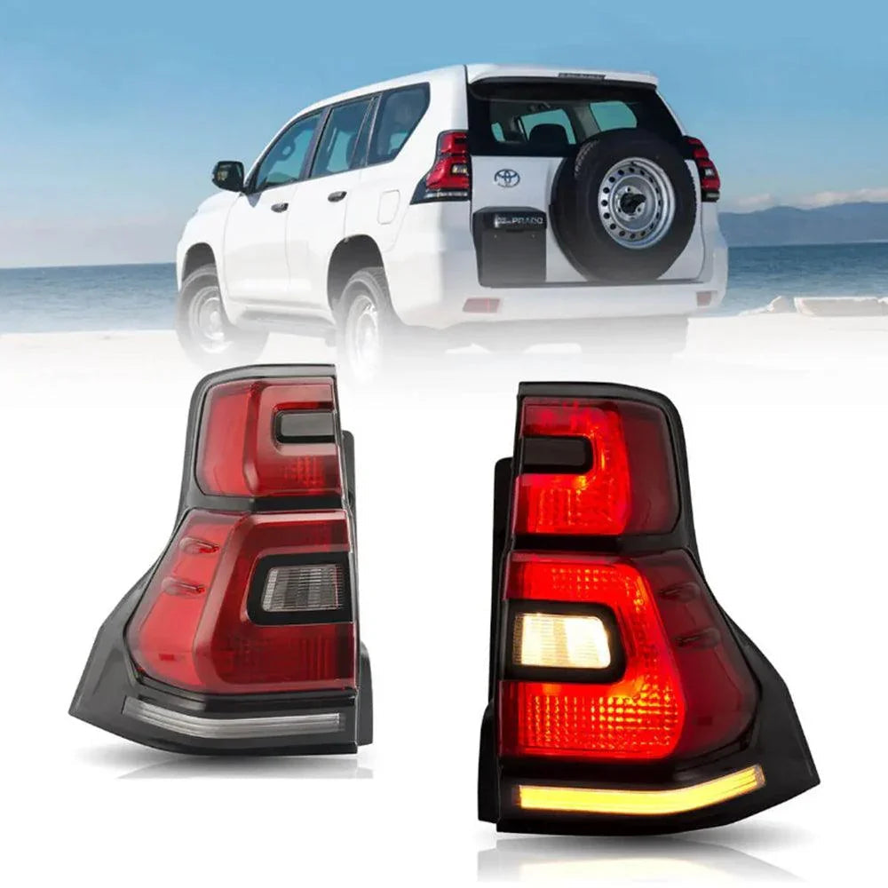 Vland LED Tail Lights Assembly for 2010-2016 Toyota Land Cruiser Prado 4th Gen
