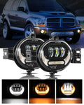 Auxbeam LED Fog Light Assembly for Dodge Ram 1500 2002-2008, Dodge Ram 2500/3500