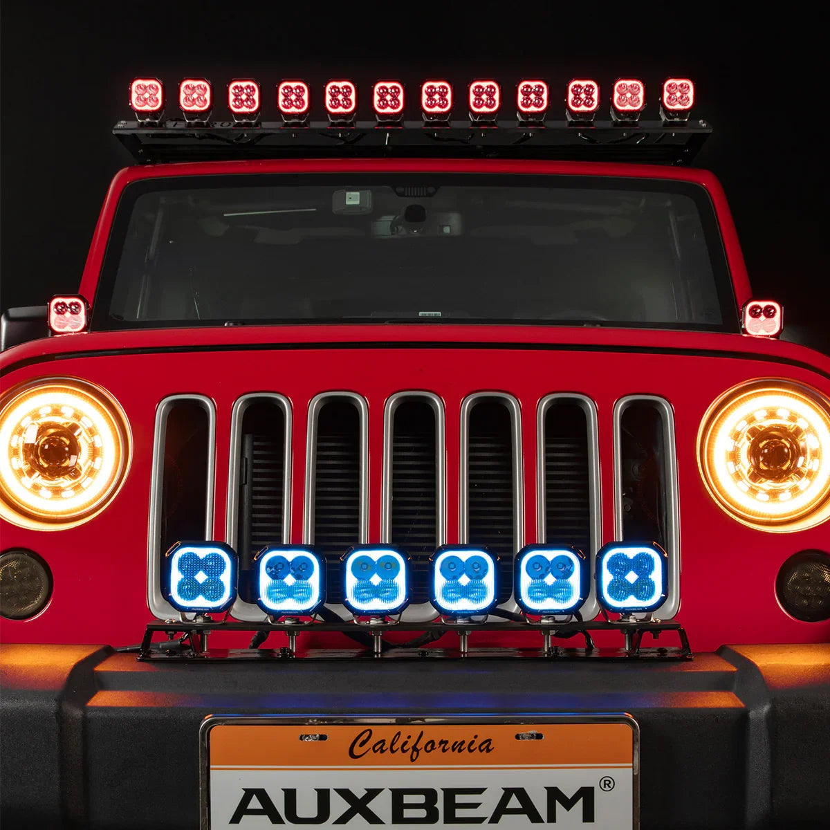 Color Play Series 3 Inch 116W RGB LED Pod Lights Spot Off Road Lights With 8 Backlight Options