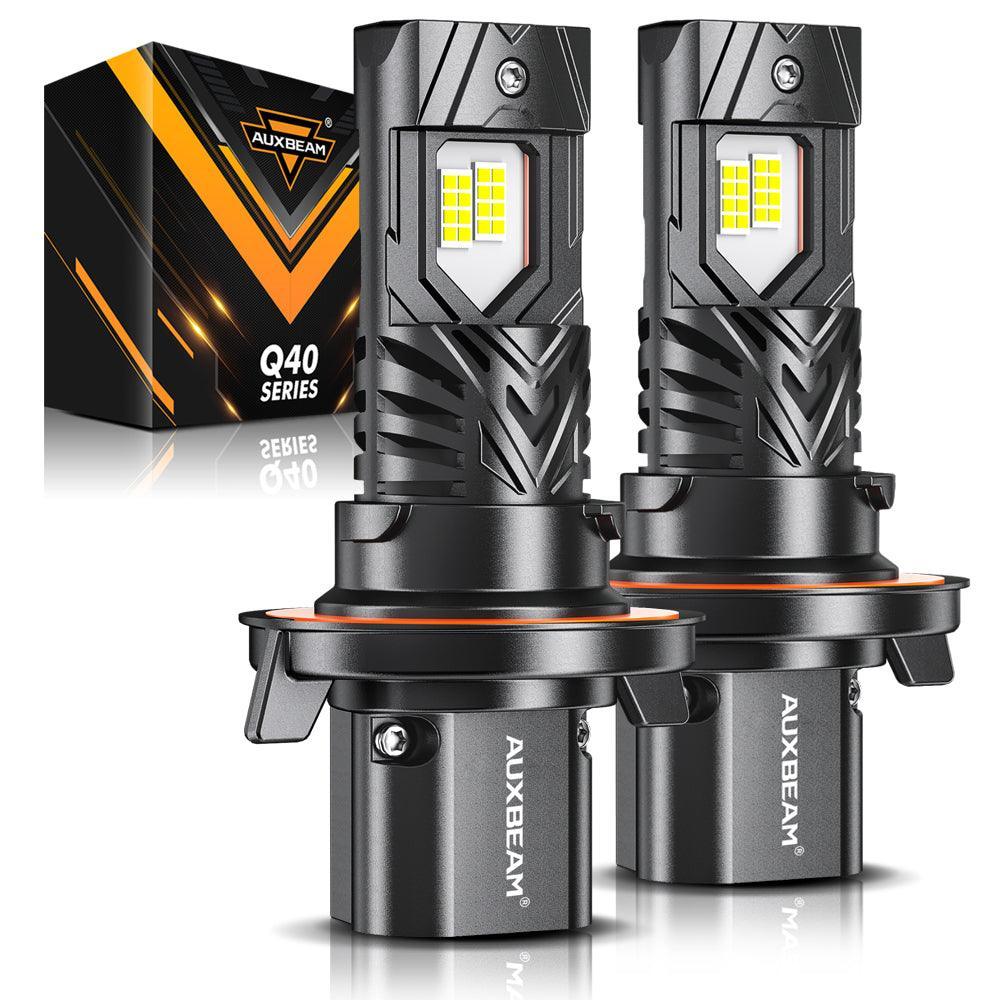 Auxbeam H13/9008 LED Headlight Bulbs Q40 Series Ultra- 120W 2 Bulbs