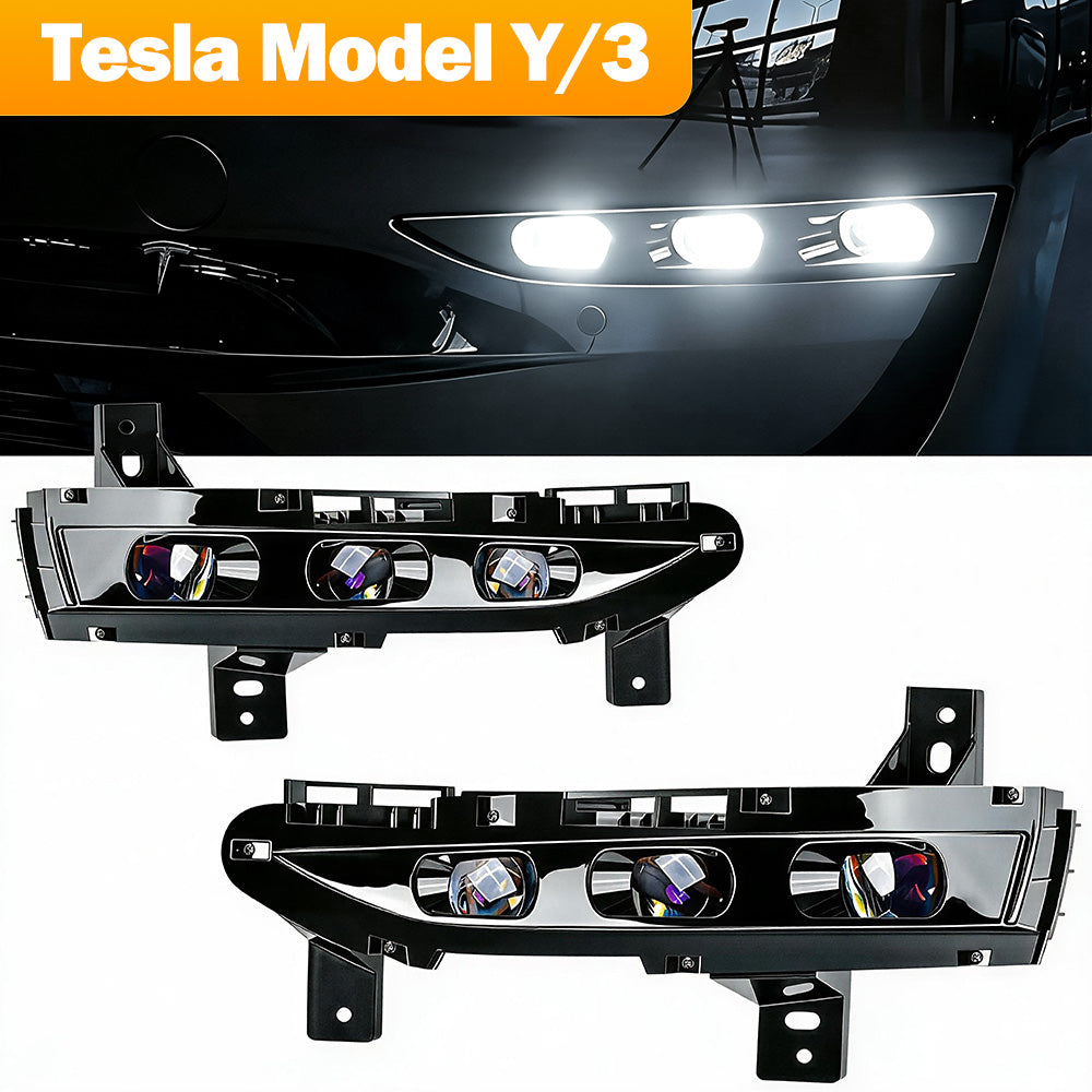 Auxbeam LED Fog Light Assembly for 2021-2024 Tesla Model Y