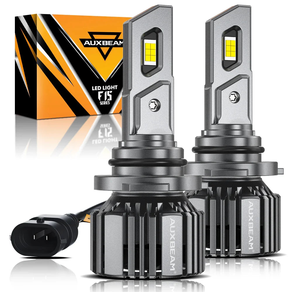 Auxbeam 9006/HB4 LED Headlight Bulbs 90W F15 Series Smaller Size 2 Bulbs