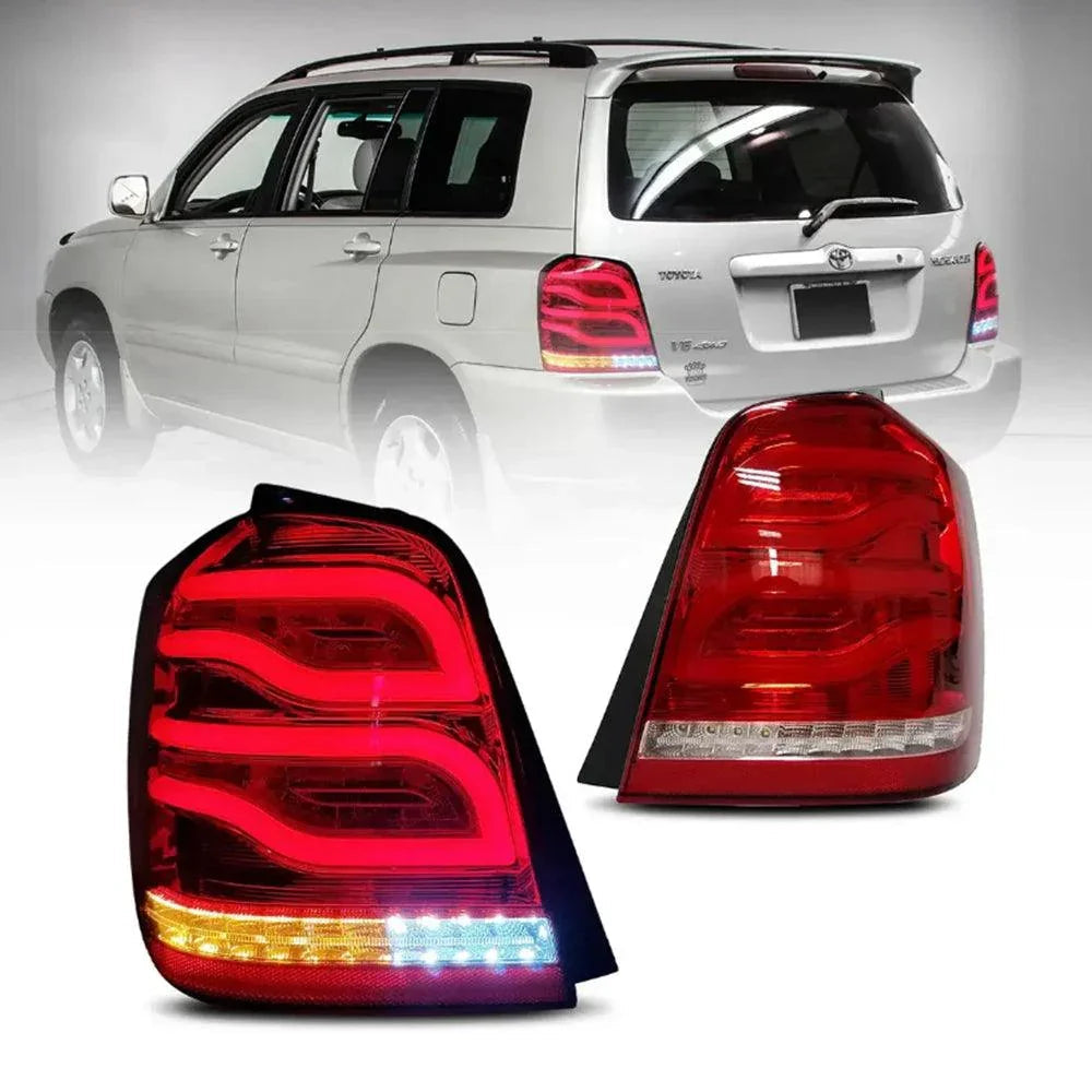 Vland LED Tail Lights Assembly for 2001-2007 Toyota Highlander 1st Gen (XU20)