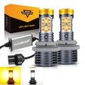 Auxbeam T20 7443 7440 LED Front Turn Signal & DRL Light Bulbs Dual Color