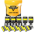 Auxbeam 168 2825 W5W T10 LED License Plate/Side Marker/Interior Light Bulb 5W