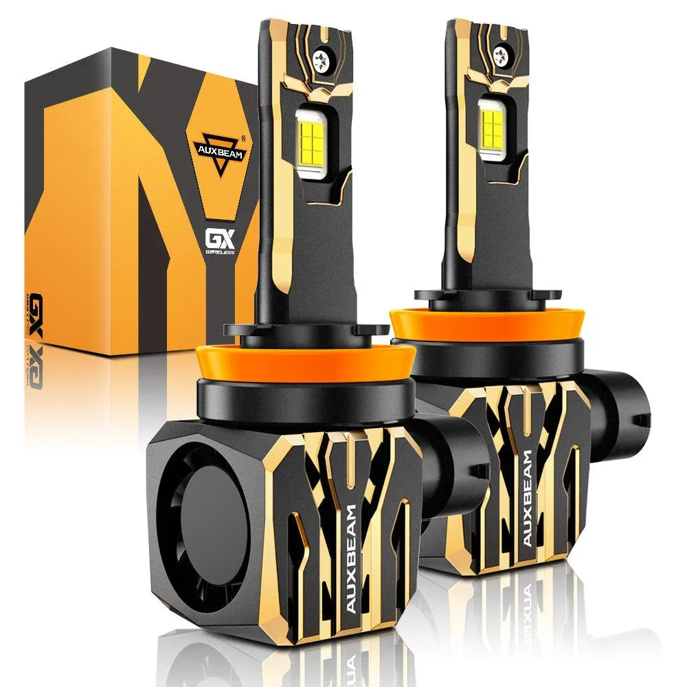 Auxbeam H11/H9/H8 LED Headlight Bulbs 120W GX Series 2 Bulbs