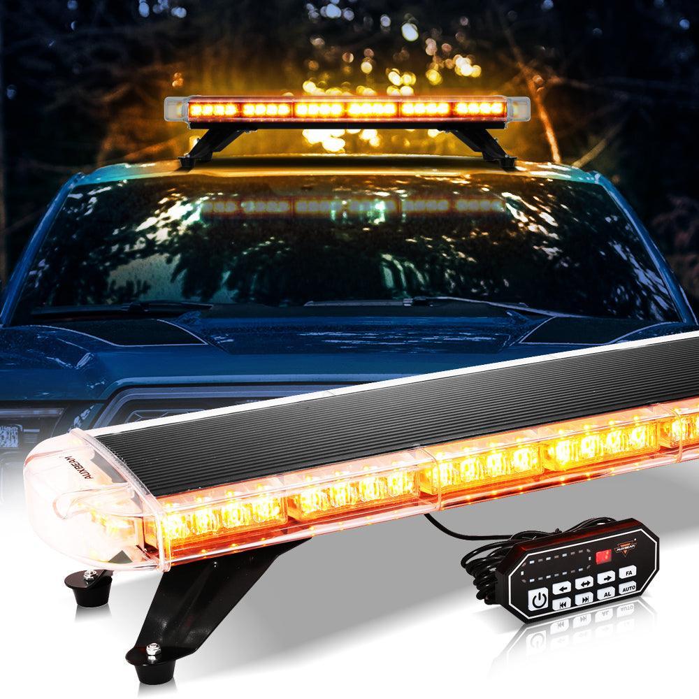 Auxbeam 31.5" Rooftop Strobe Flashing Light Bar with Mounting Brackets 20