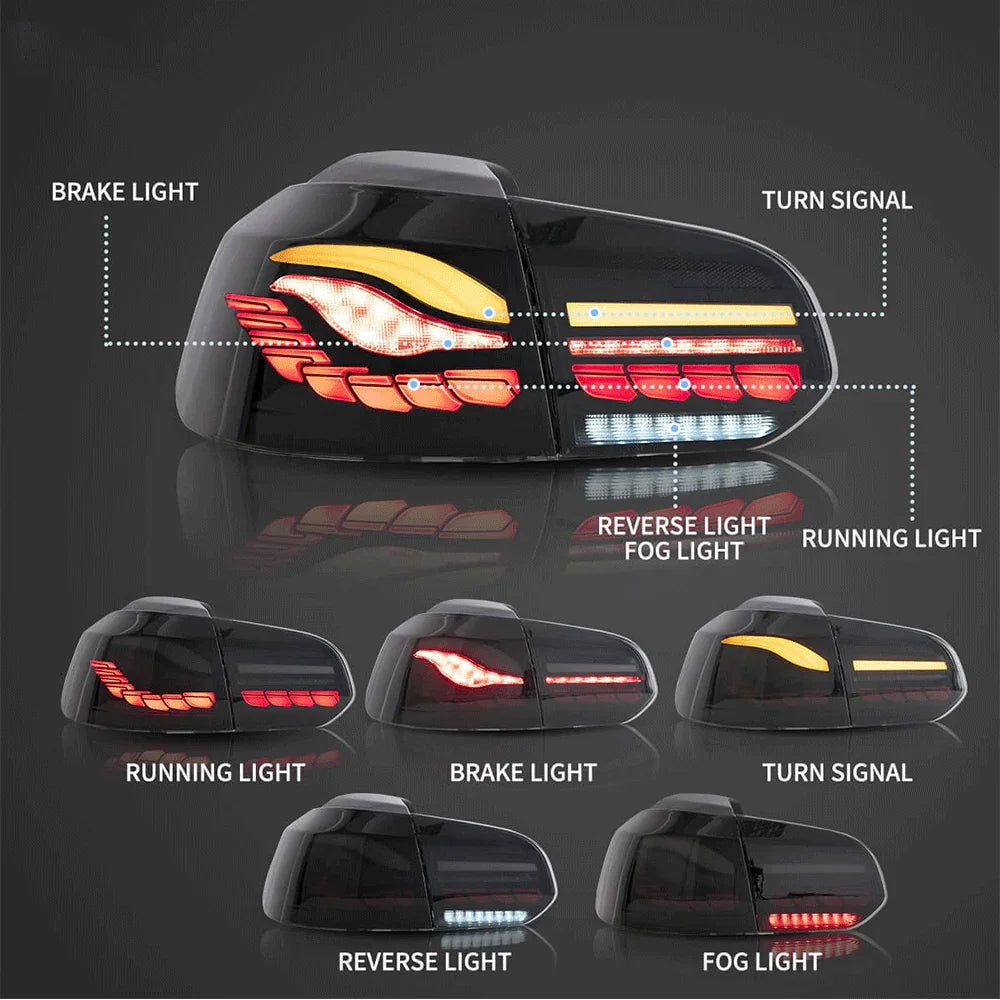 Vland OLED Tail Light Assembly With Dynamic Welcome Lighting