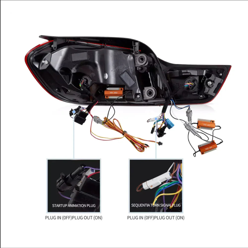 Vland LED Tail Lights Assembly for 2017-2023 BMW Mini Countryman F60