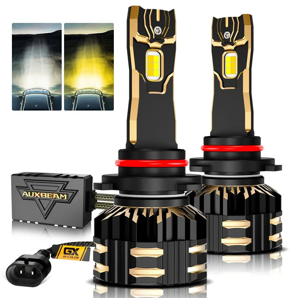 Auxbeam 9005/HB3 LED Bulb Fog Lights/Low Beam Lights 110W GX Bi-Color Series