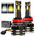 Auxbeam H11/H9/H8/H16JP LED Bulb Fog Lights/Low Beam Lights 110W GX Bi-Color