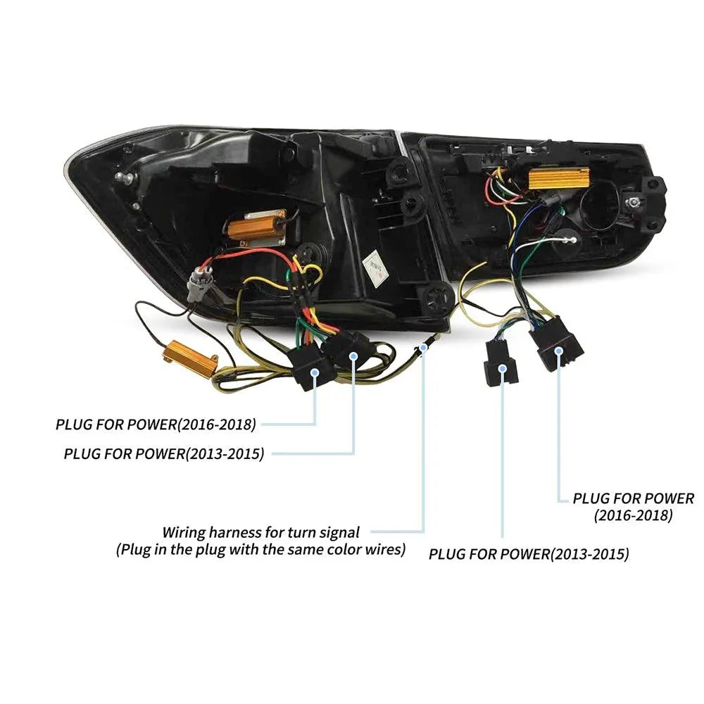 Vland LED Tail Lights Assembly for 2012-2019 BMW 3