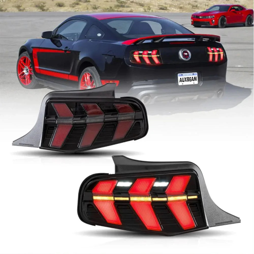 Vland LED Tail Lights Assembly for 2010-2012 Ford Mustang 5th Gen (S-197 II)