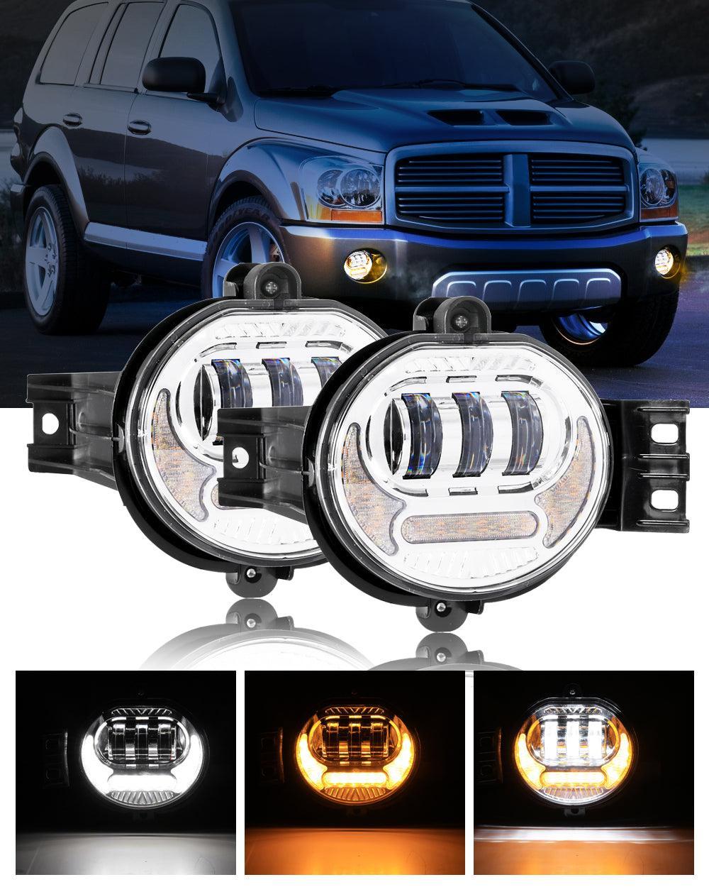 Auxbeam LED Fog Light Assembly for Dodge Ram 1500 2002-2008, Dodge Ram 2500/3500