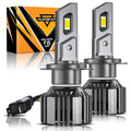 Auxbeam H7 LED Headlight Bulbs 90W F15 Series Smaller Size 2 Bulbs
