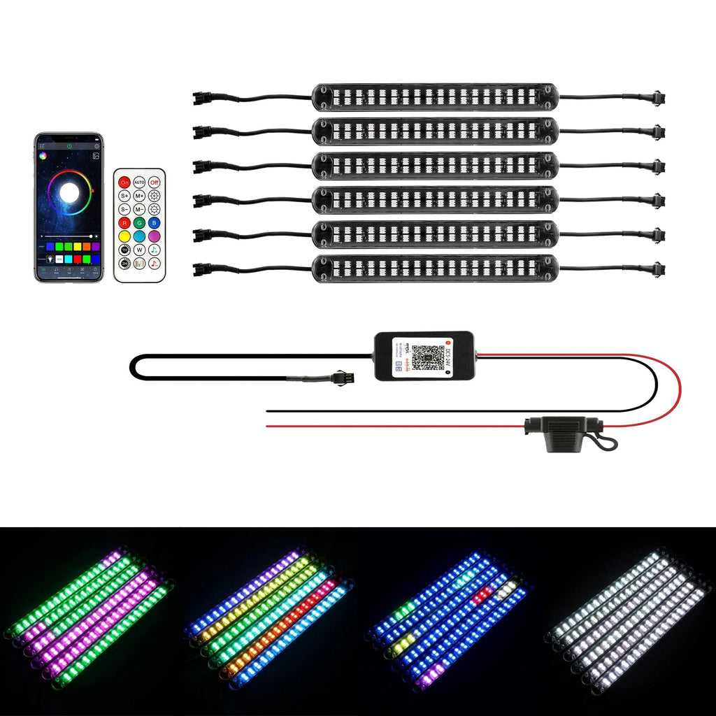 Auxbeam Magic Dream Color RGB Underglow Lights LED Strip Lights Kit