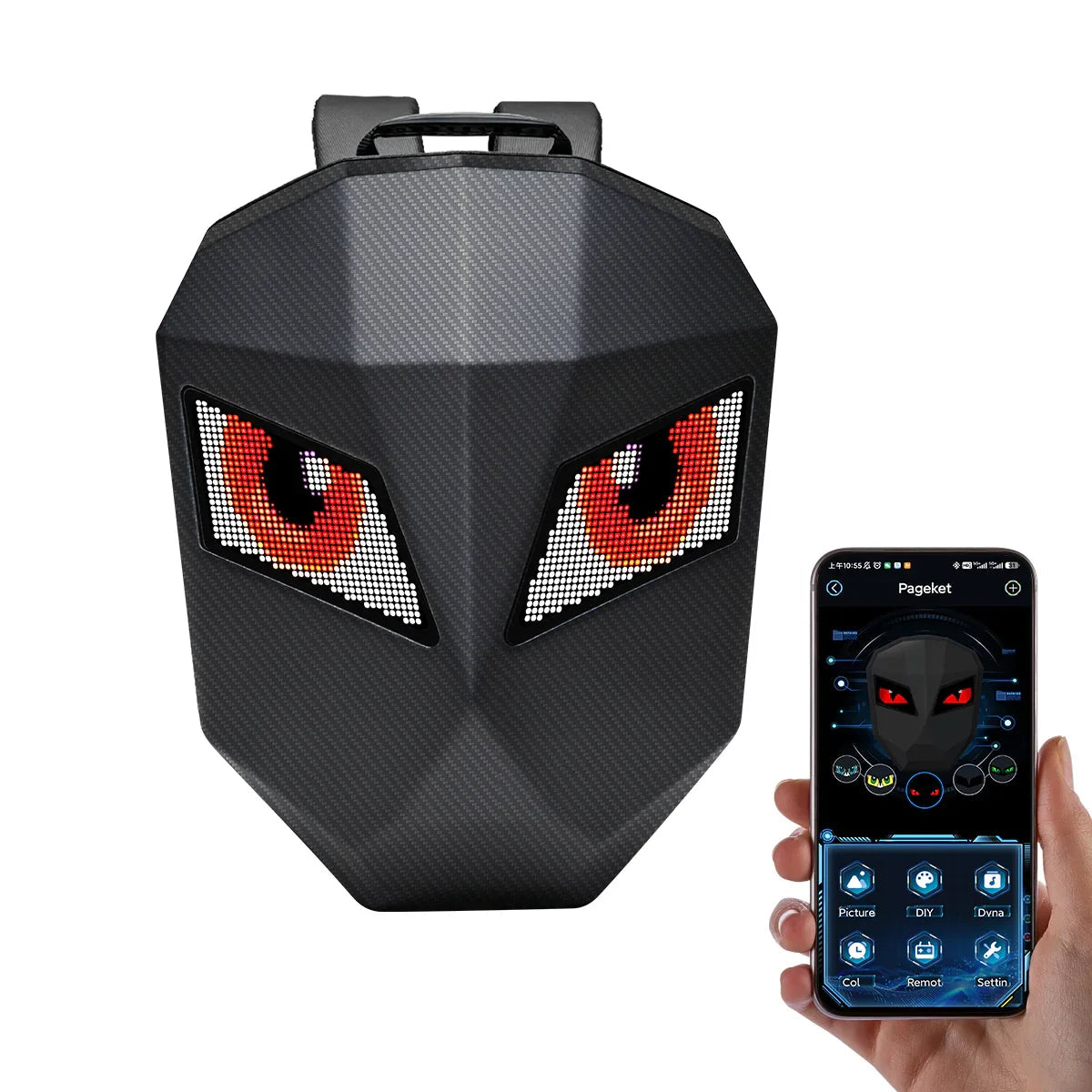 Auxbeam Smart LED Motorcycle Backpack – DIY Display