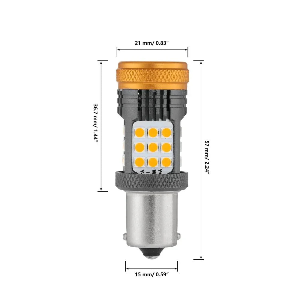 Auxbeam 1156 BA15S LED Turn Signal Light Rear/Front